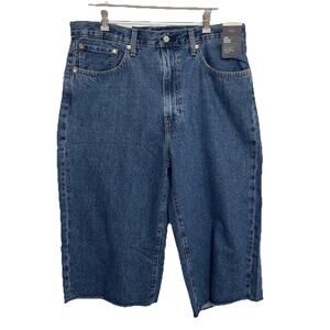 Levi's 478 Baggy Capri Men’s Jeans Shorts Size 36 Blue Denim Cotton Casual NWT